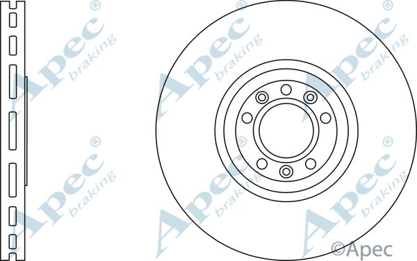 APEC BRAKING Тормозной диск DSK2882